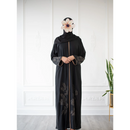 Eid Abaya (Black Floral)