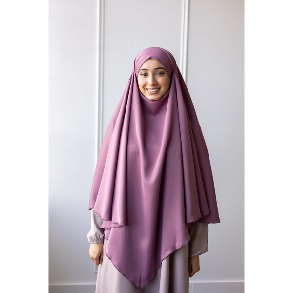 Two in One Niqab Khimar - Turkish Rose (C61)