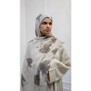 Printed Chiffon Hijab - Style 45 Maple Clouds