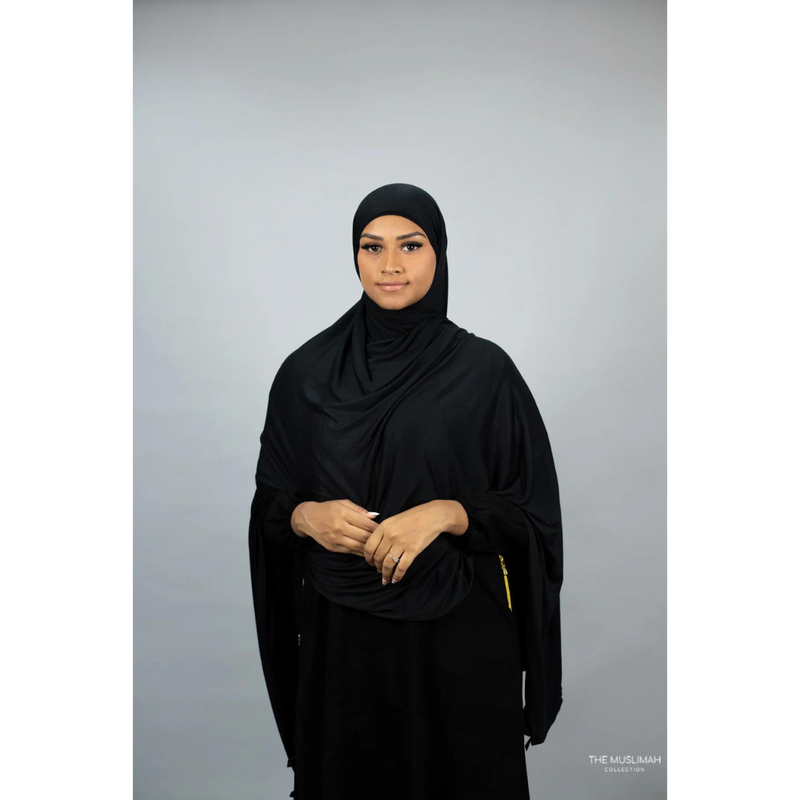 Jersey XL Hijab (Black)