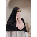 Elastic Half Niqab (Pink Blush)