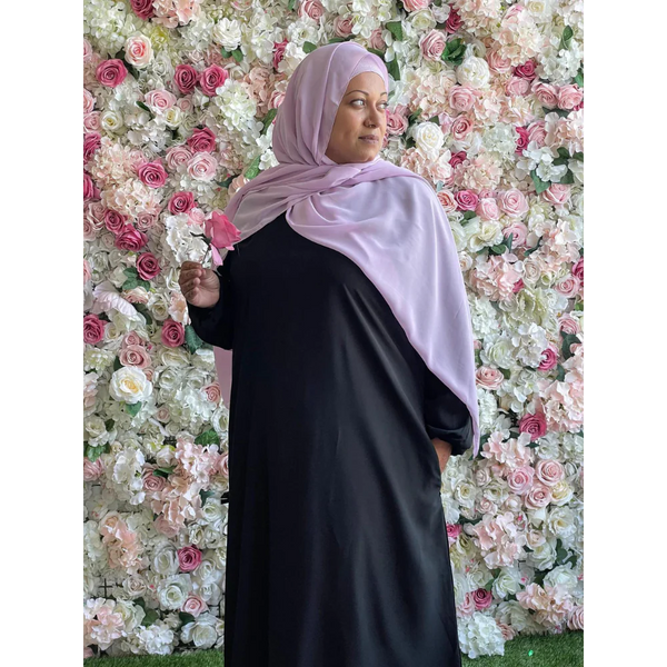 Hafsa Abaya - Black  L-3XL Plus Size