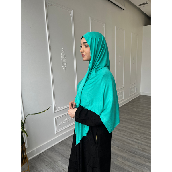 Sample Sale - Aqua Marine Jersey Hijab - Photoshoot Item