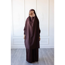 Aisha Two Piece Jilbaab (Coffee Brown)