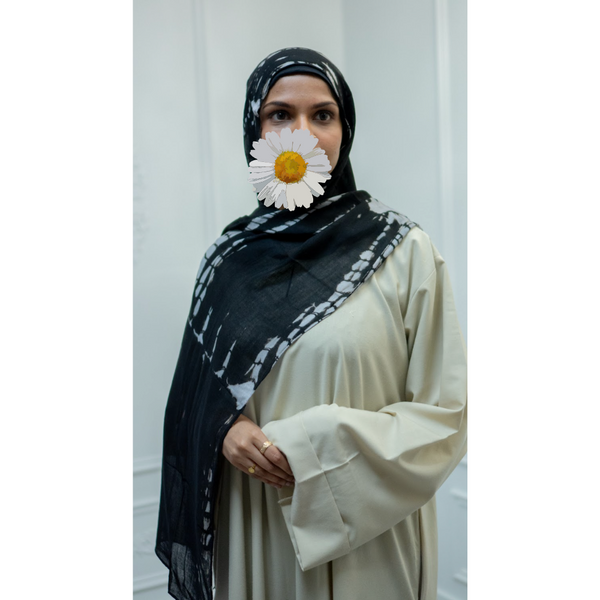 Viscose Modal Hijab MIDI Size (Obsidian)