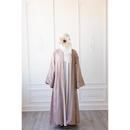 CLEARANCE SALE Linen Embroidered Sleeve Moon Design (Dusky Rose)