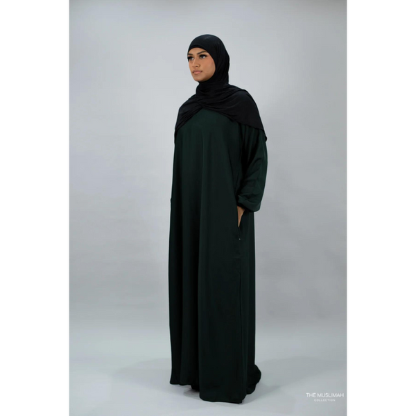 Hafsa Abaya Dark Forest Green