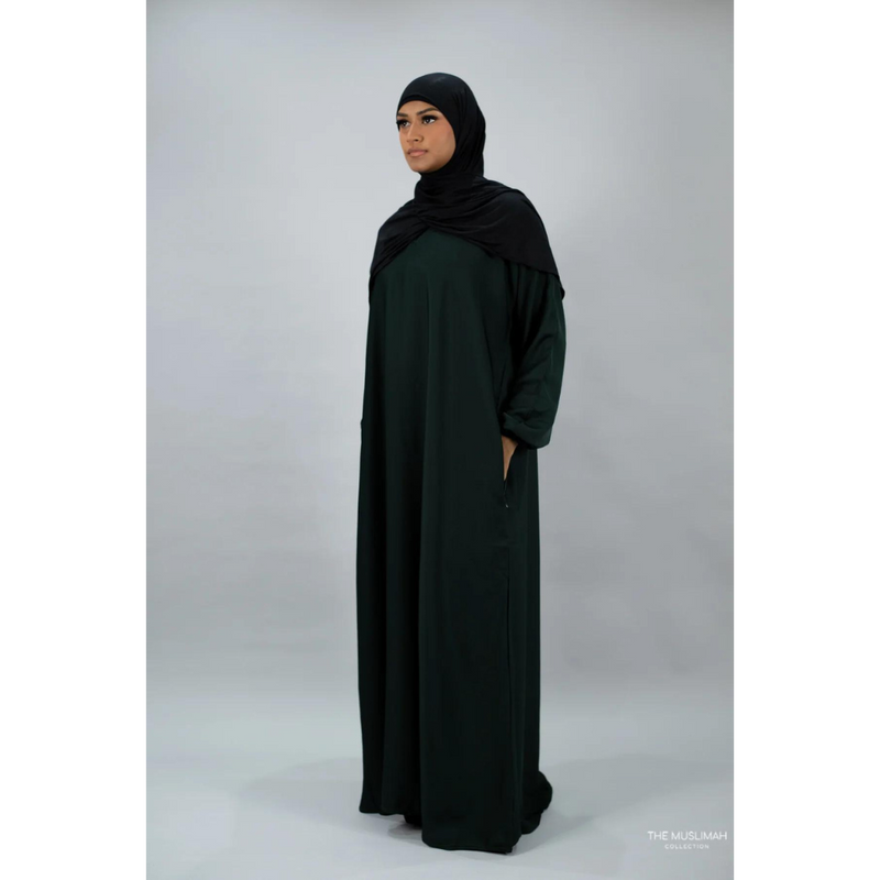 Hafsa Abaya - Dark Forest Green