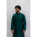 Sale Two Piece Suit Straight Fit Kurta - Green