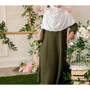 Mini Muslimah Kids Girls Abaya (Sage Green)