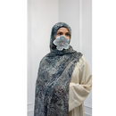 Printed Chiffon Hijab - Snow Leopard (Style 22)