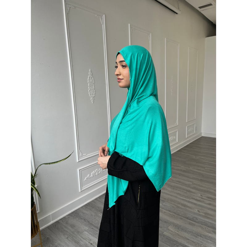 Jersey Hijab (Aqua Marine)