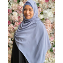 Slate Grey Instant Chiffon Hijab with Undercap