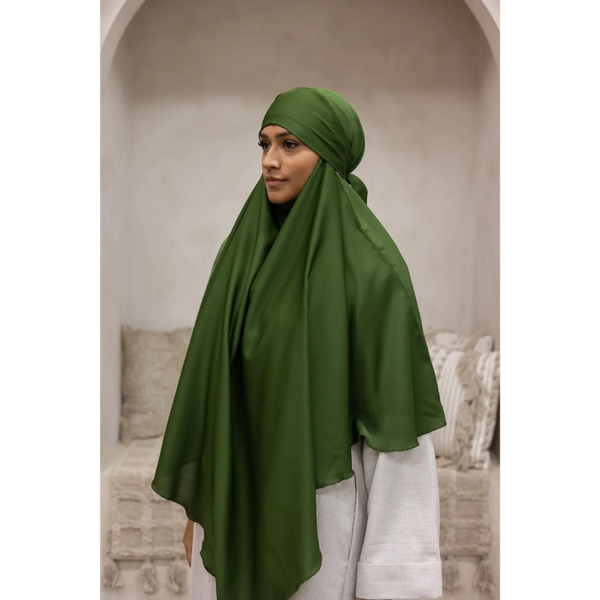 Sage Green Two in One Niqab Khimar