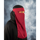 One Piece Single Layer Niqab (Maroon)