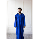 Moroccan Hoodie Thobe (Oxford Blue)