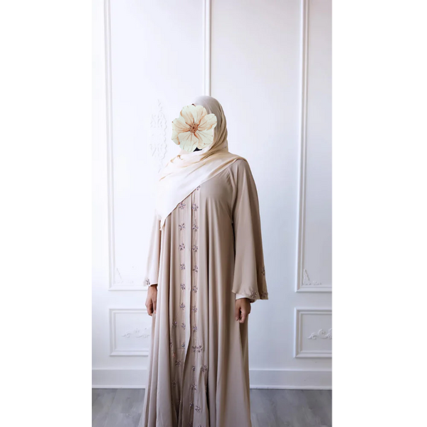 Daisy Glam Abaya (French Vanilla)