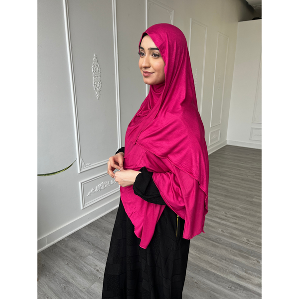 Fuchsia Jersey Hijab