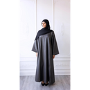 Luxury Linen Abaya (Graphite)