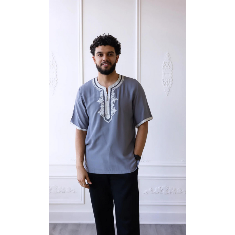 Moroccan T-Shirt (Rain Cloud)