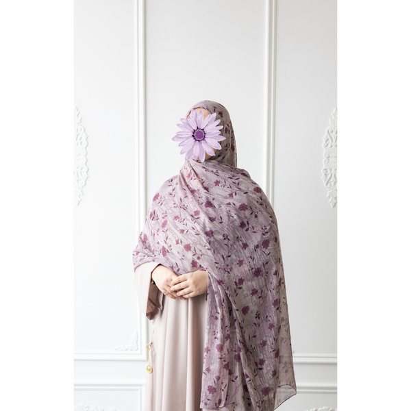 Printed Chiffon Hijab (Hibiscus)