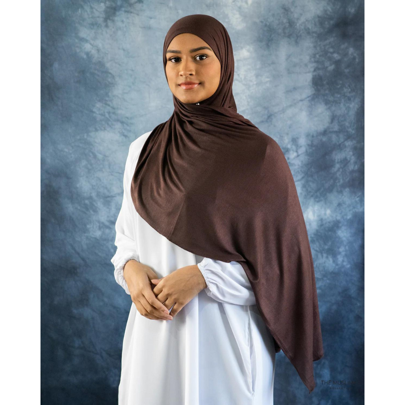 Jersey Hijab (Coffee Brown)