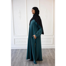 Sawda Textured Crepe Abaya - Sapphire