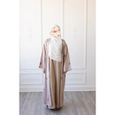 CLEARANCE SALE Linen Embroidered Palm Tree Design (Blush)