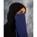 Elastic Half Niqab (Luxury Navy Blue)