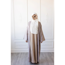 CLEARANCE SALE Linen Embroidered Palm Tree Design (Sand)