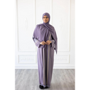 CLEARANCE SALE Chiffon Layered Glam Abaya (Lilac) *Sleeve Varies (SIZE 62) - 57