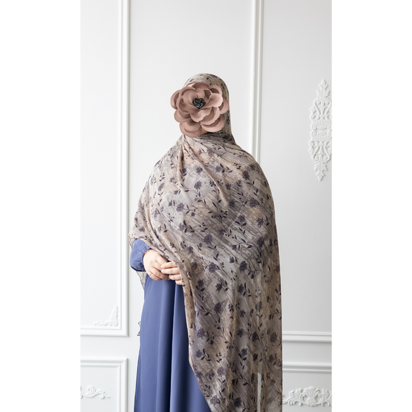 Printed Chiffon Hijab (Cedar)