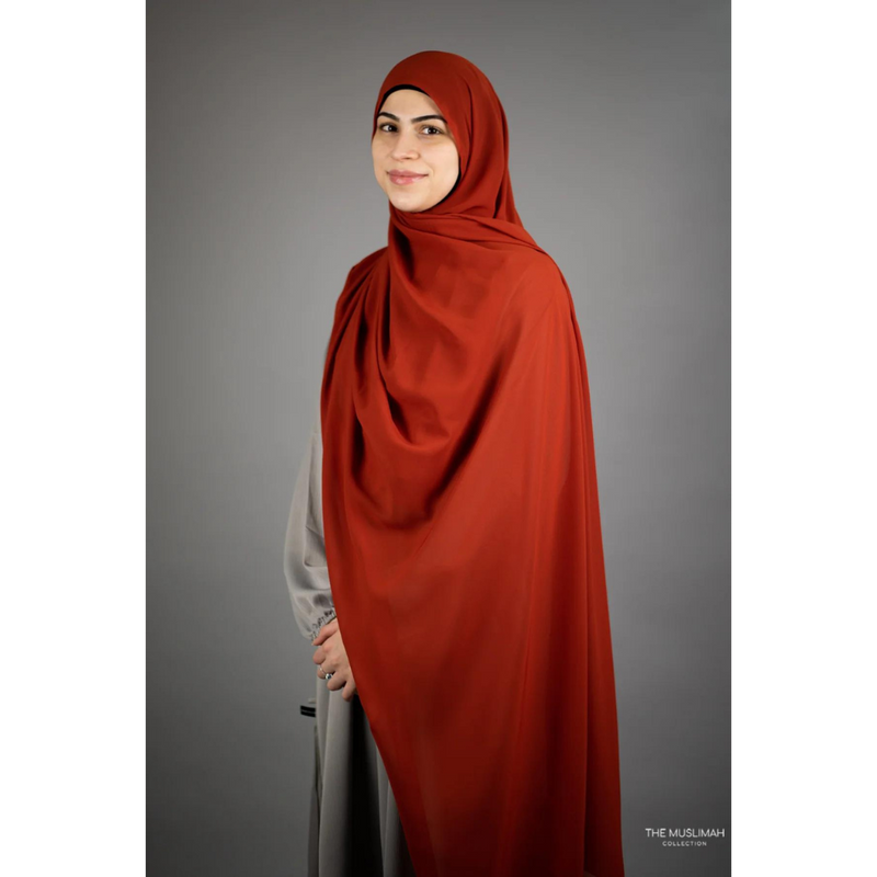 Brick XL Chiffon Hijab