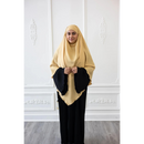 Two in One Niqab Khimar - Shea Butter Cream (C53)