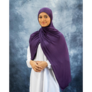 Jersey Hijab (Eggplant Purple)