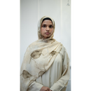 Printed Chiffon Hijab - Style 25 Olive Meadow