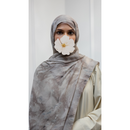 SOLD OUT Printed Chiffon Hijab - Dusky Bloom (Style 29)