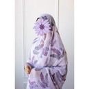 Printed Chiffon Hijab (Purple Acacia)