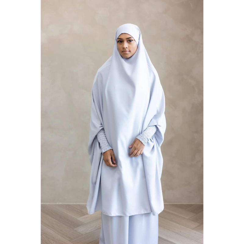 Aisha Two Piece Jilbaab  - Sky Grey