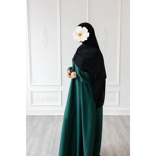 Sawda Textured Crepe Abaya (Juniper)