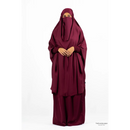 Aisha Two Piece Jilbaab (Maroon)