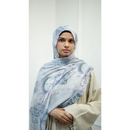 SOLD OUT Printed Chiffon Hijab - Blue Mosaic (Style 37)