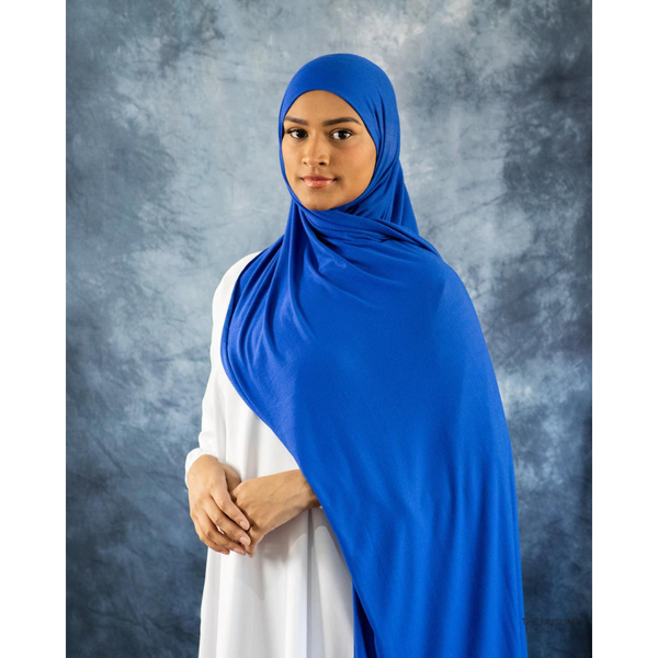 Jersey XL Hijab - Royal Blue