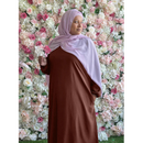 Hafsa Abaya (Coffee Brown - Plus size)