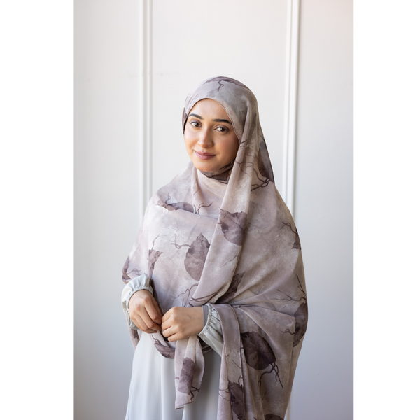 Printed Chiffon Hijab (Brunia)