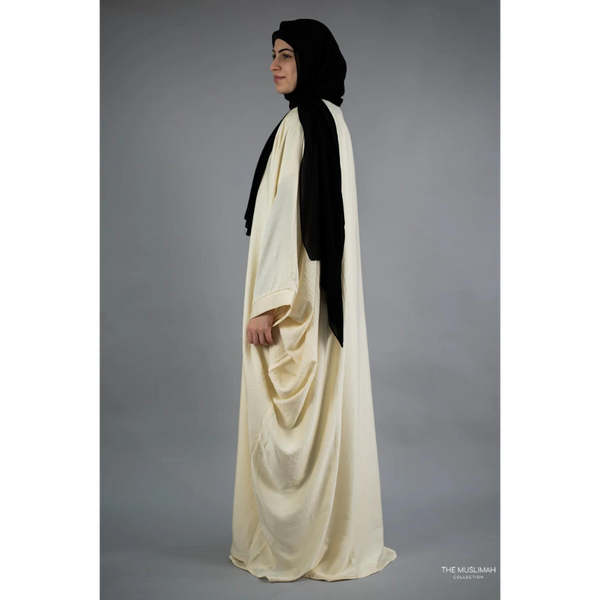 Slip Dress and Loose Fit Abaya Sugar Cookie