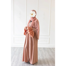 SALE Puff Sleeve Glam Abaya (Apricot)