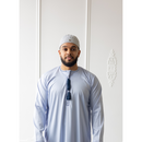 TrueFit Brimless Kufi Skullcap (Soft Grey)