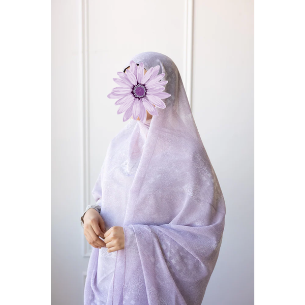 Printed Chiffon Hijab (Candy Floss)