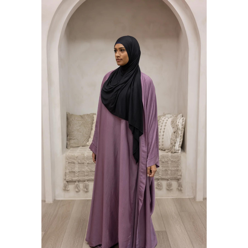Slip Dress and Loose Fit Abaya (Mauve)